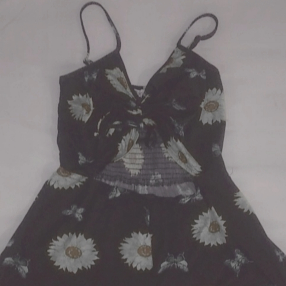 Vine and valley sunflower romper